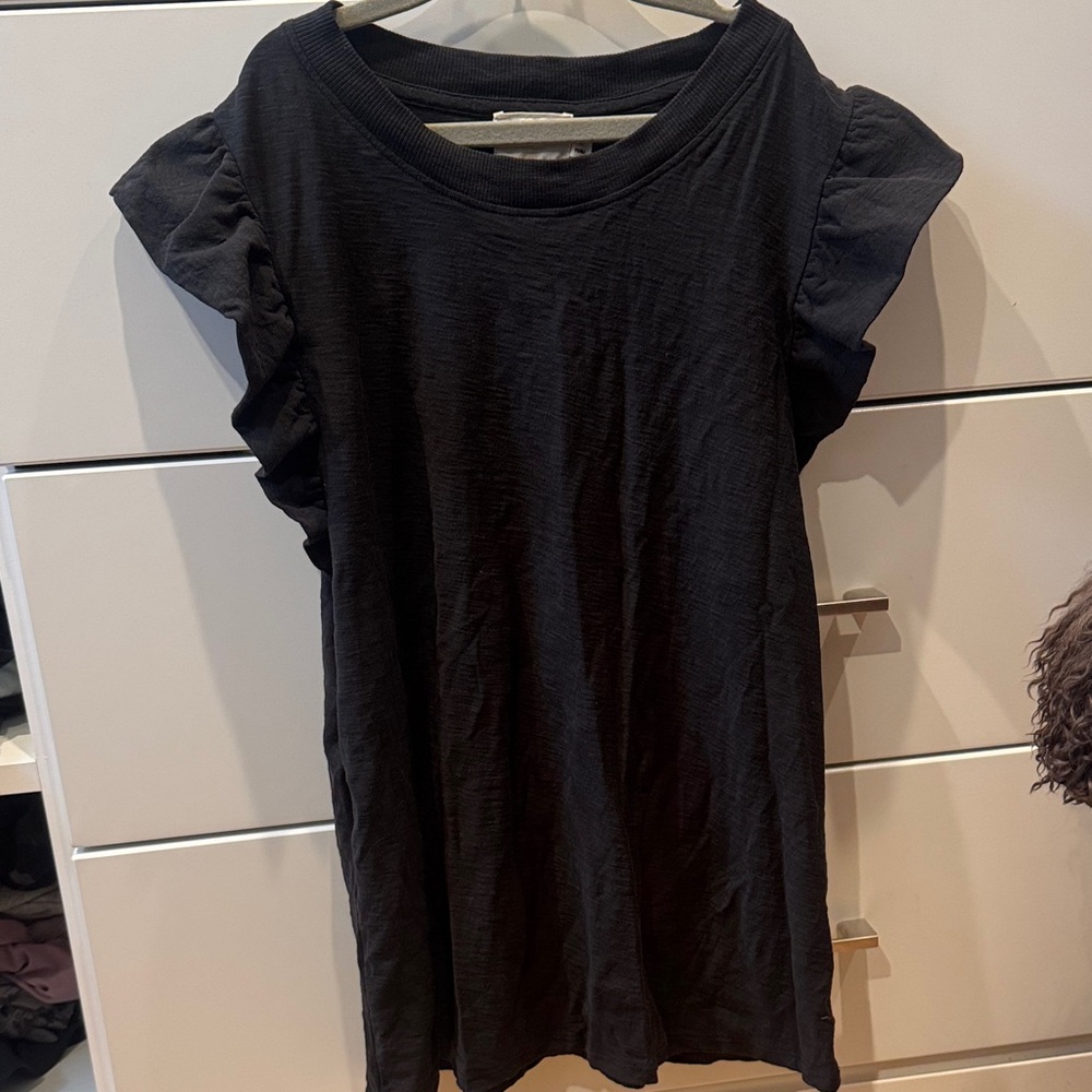 Nation LTD Black Short Sleeve Top